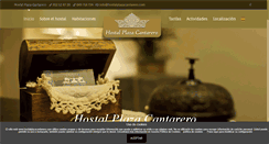 Desktop Screenshot of hostalplazacantarero.com